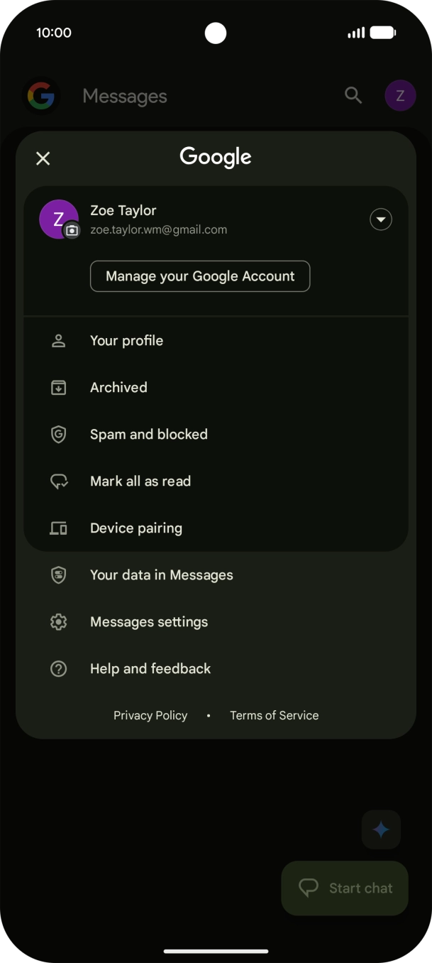 Press Messages settings. Press Messages settings.