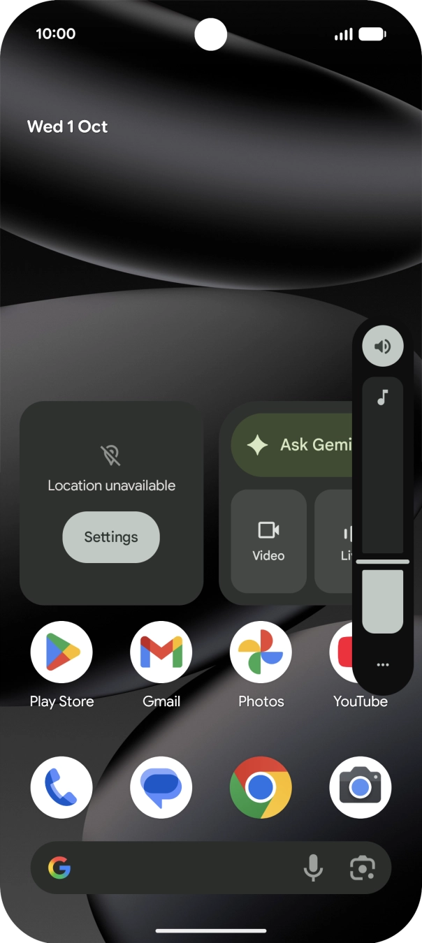 Press the sound mode icon.