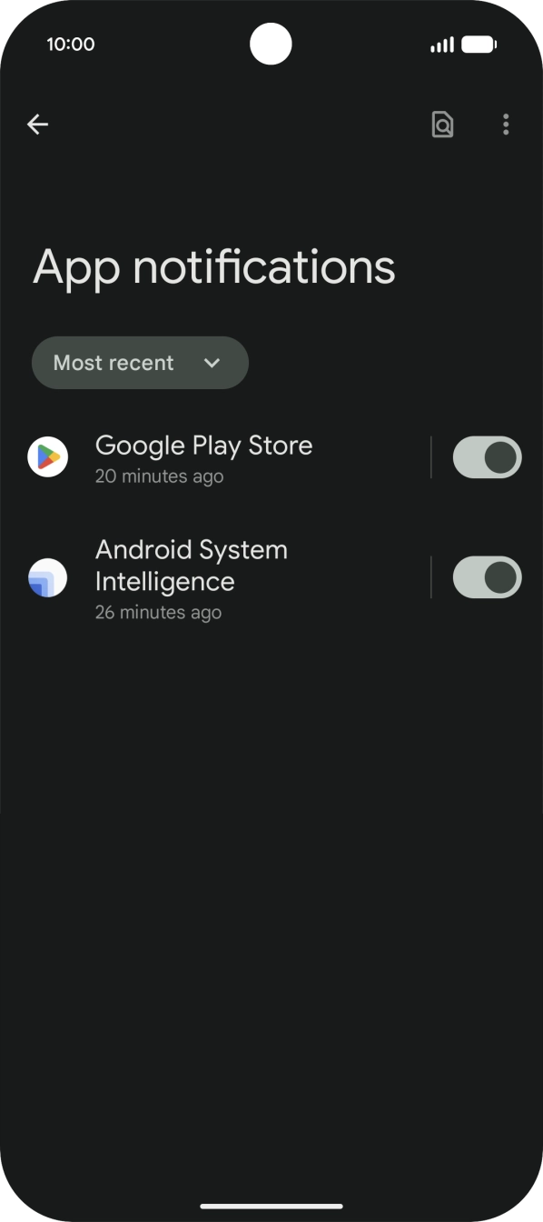Press the drop down list.