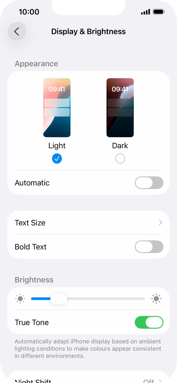 Press Dark. Press Dark.