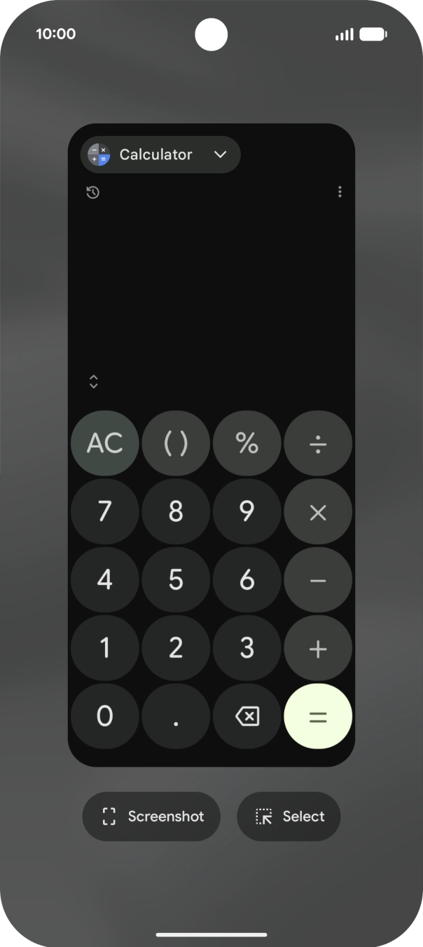 Slide your finger upwards starting from the bottom of the screen to return to the home screen.