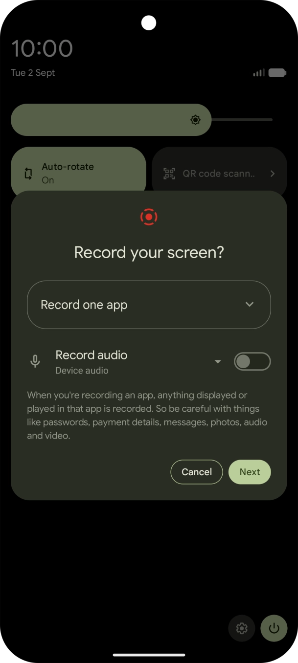 Follow the instructions on the screen to select the required settings.