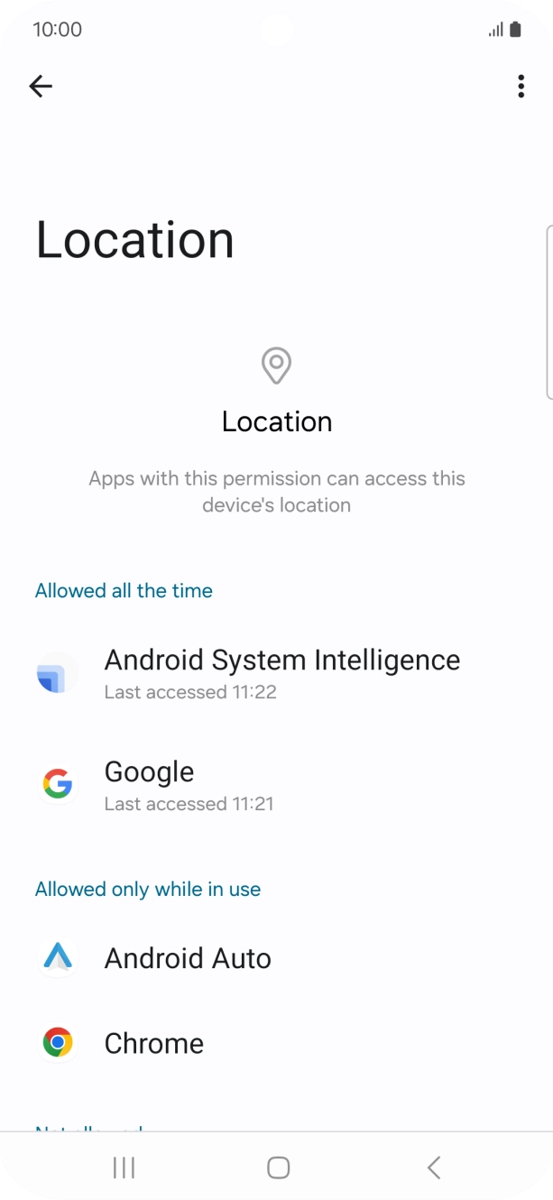 Press the required app.