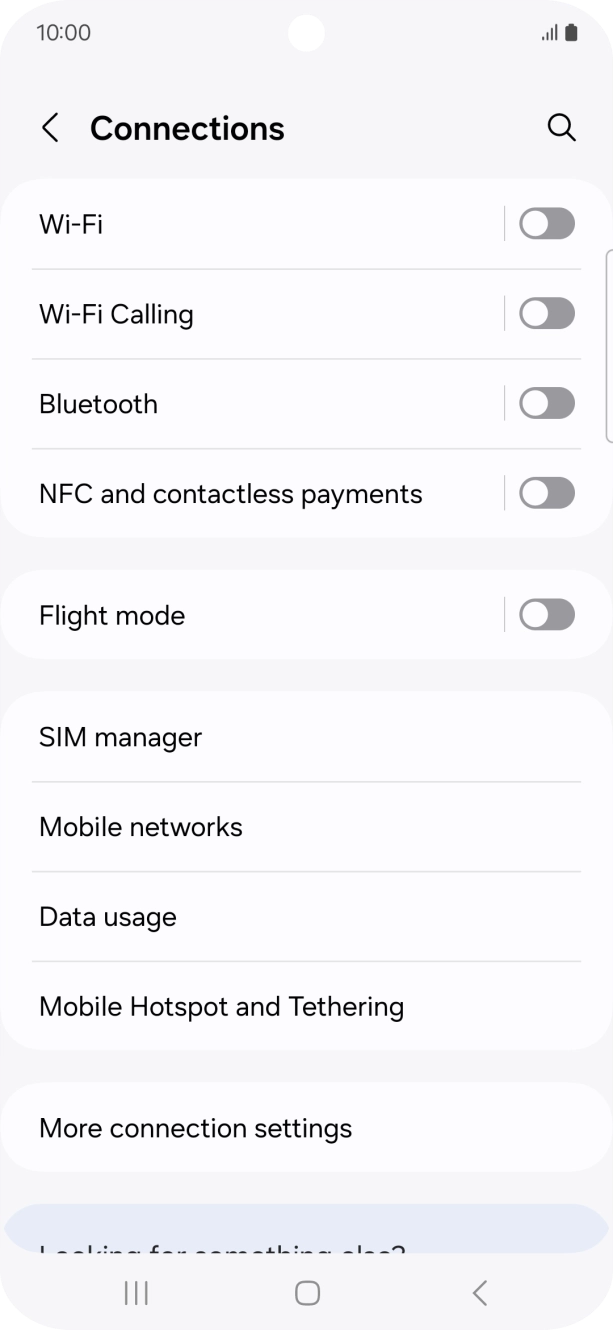 Press Mobile Hotspot and Tethering. Press Mobile Hotspot and Tethering.
