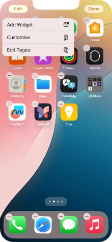 Press Customise.