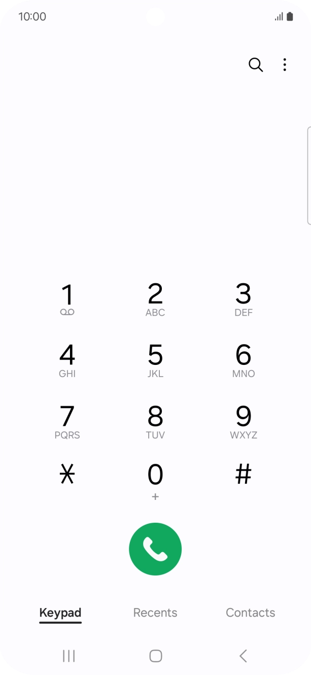 Press the menu icon.