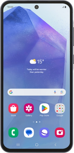 Image 1: Samsung Galaxy A55 5G in MidnightBlue Large product image