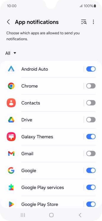 Press the drop down list. Press the drop down list.
