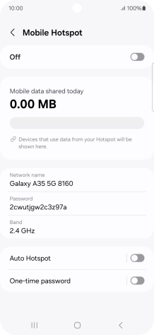Press Network name.