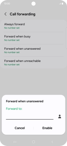 Key in +61101 and press Enable.