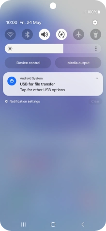 Press Tap for other USB options.. Press Tap for other USB options..