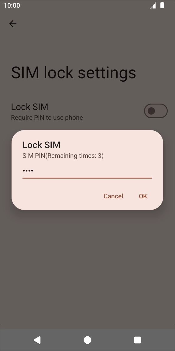 Key in your PIN and press OK. Key in your PIN and press OK.