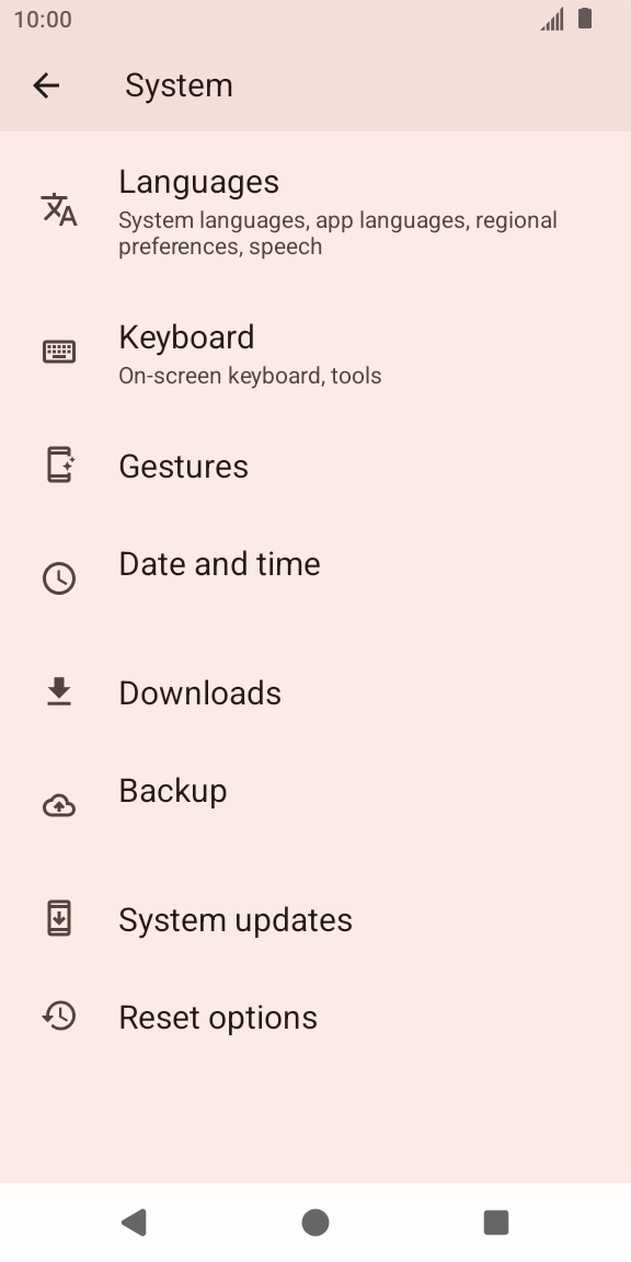 Press Reset options. Press Reset options.