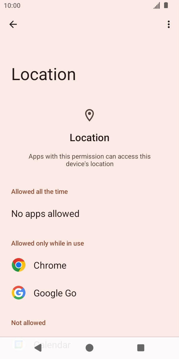 Press the required app. Press the required app.