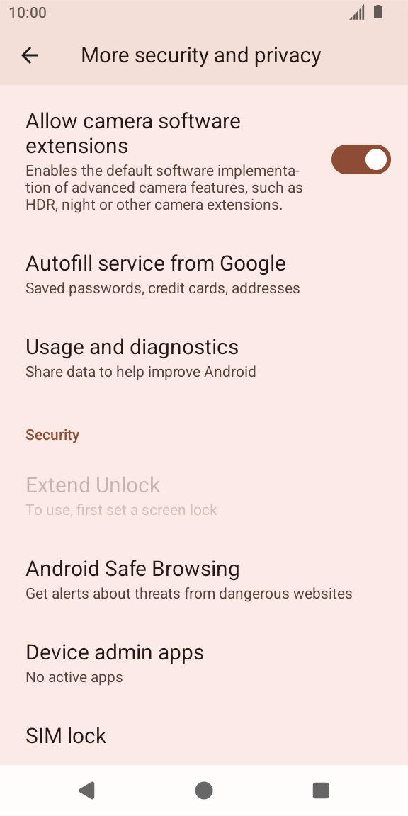 Press SIM lock. Press SIM lock.
