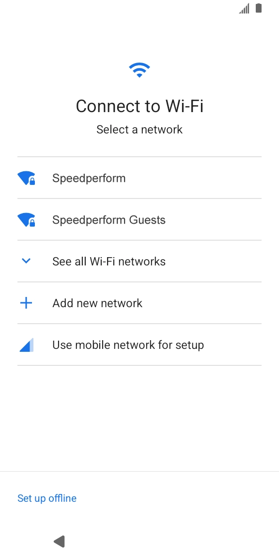 Press the required Wi-Fi network. Press the required Wi-Fi network.