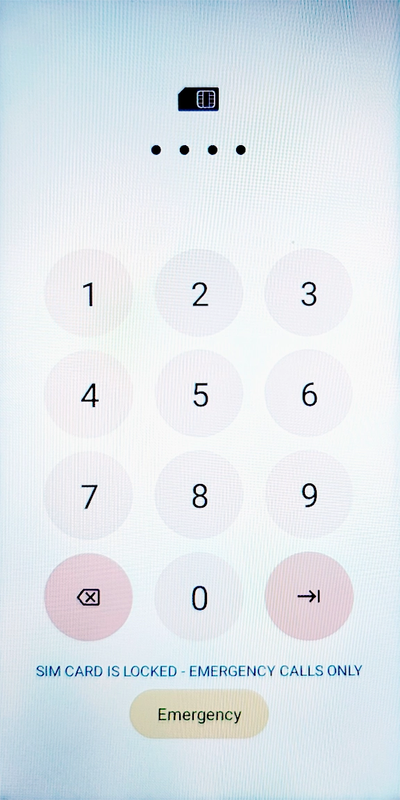 If you're asked to key in your PIN, do so and press arrow right.