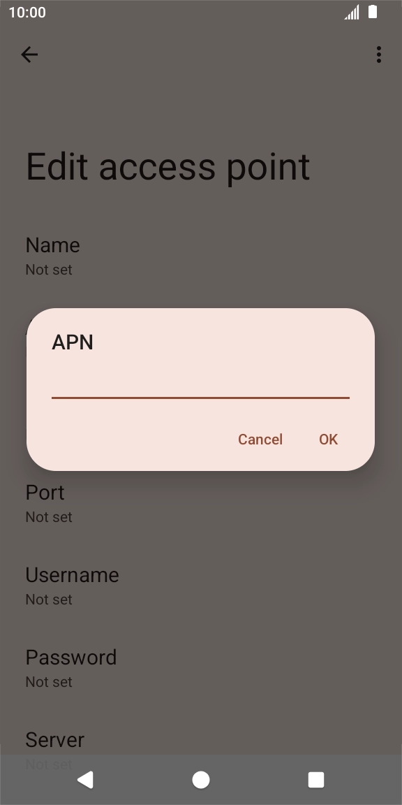 Key in telstra.wap and press OK. Key in telstra.wap and press OK.