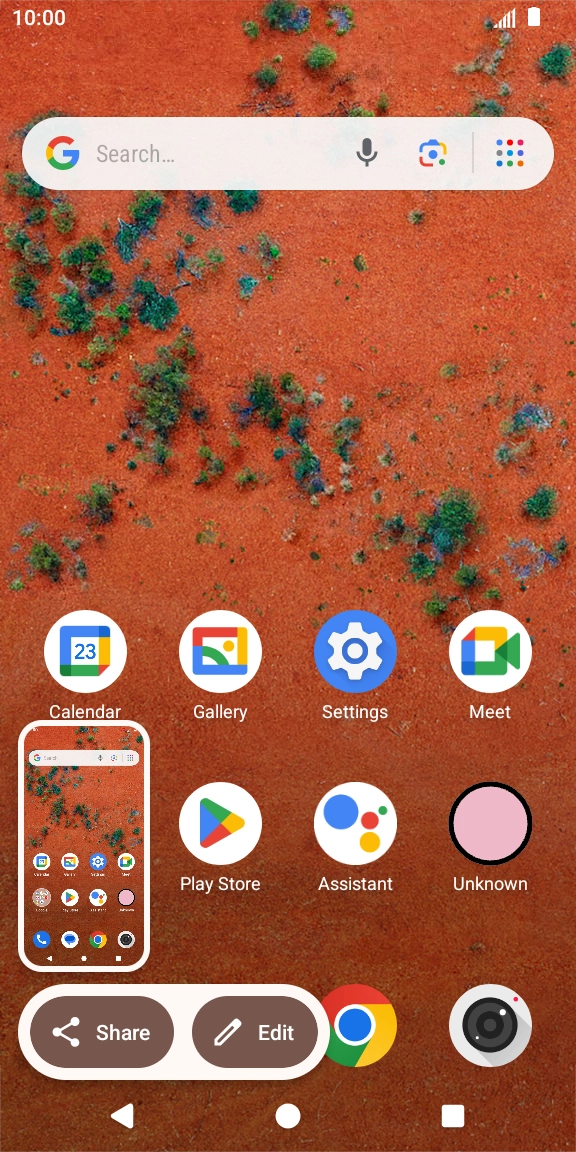 To edit your screenshot, press the screenshot and follow the instructions on the screen to make the required changes.