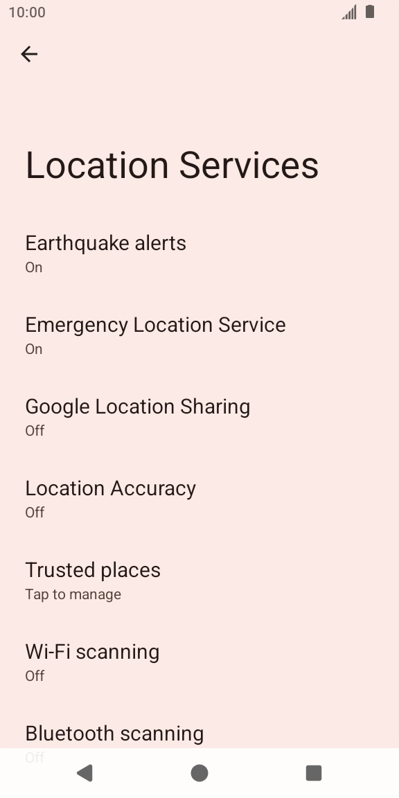 Press Location Accuracy. Press Location Accuracy.