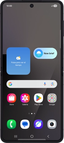 Imagen 1: Vista frontal del Samsung Galaxy Z Flip7 - DarkGray