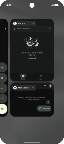 Slide your finger upwards on the application group.