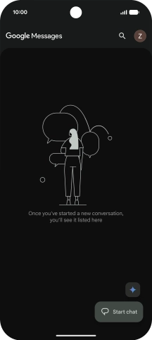Press the profile icon. Press the profile icon.