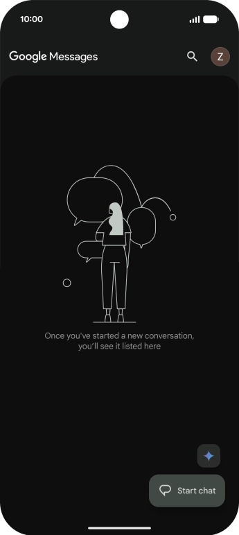 Press the profile icon. Press the profile icon.