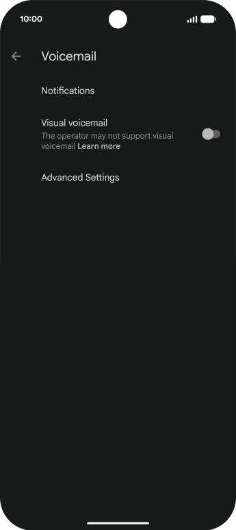Press Advanced Settings.