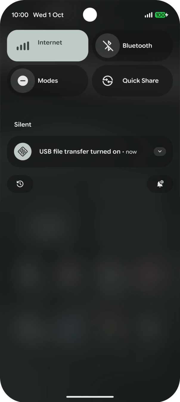 Press the drop down list.