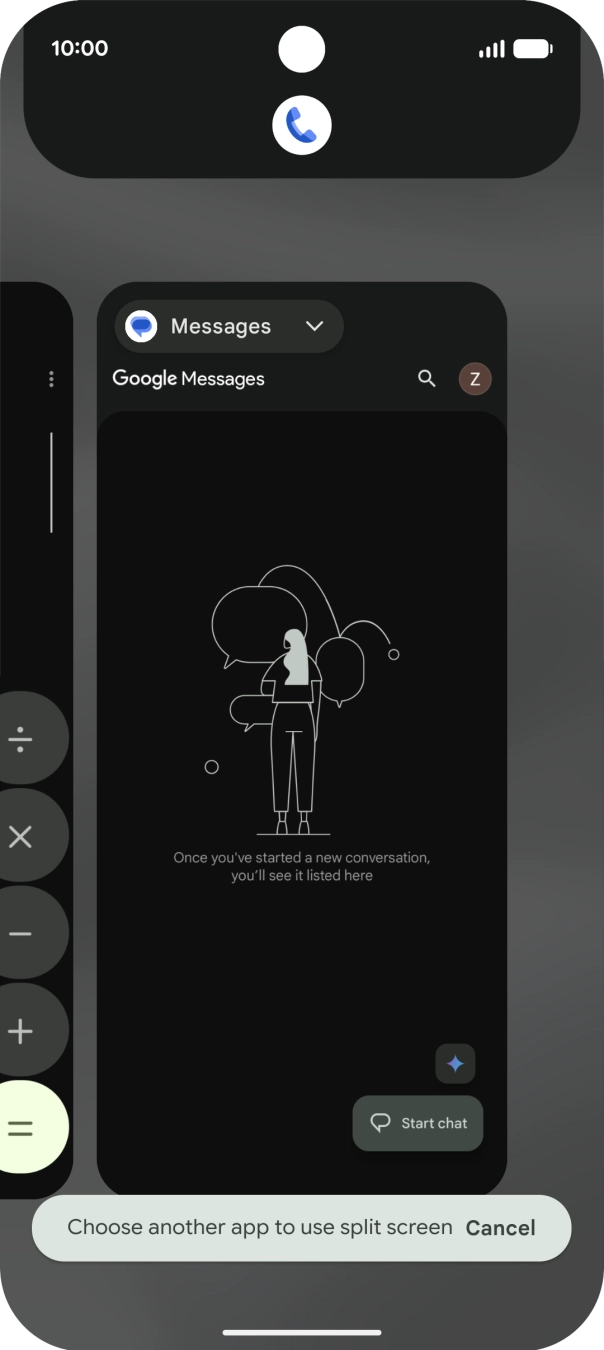 Press the second application.