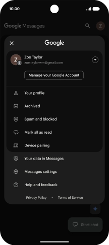 Press Messages settings. Press Messages settings.