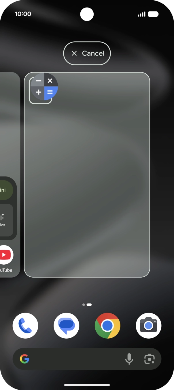 Drag the app icon to the required position on the home screen.