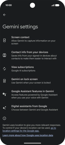 Follow the instructions on the screen to select the required settings. Follow the instructions on the screen to select the required settings.