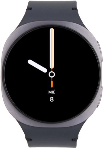 Imagen 1: Vista frontal del Samsung Galaxy Watch8 - Black