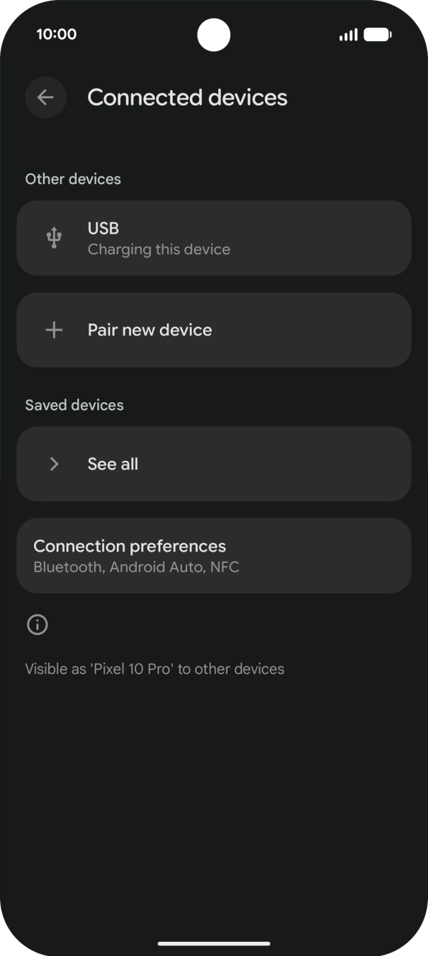 Press Pair new device.