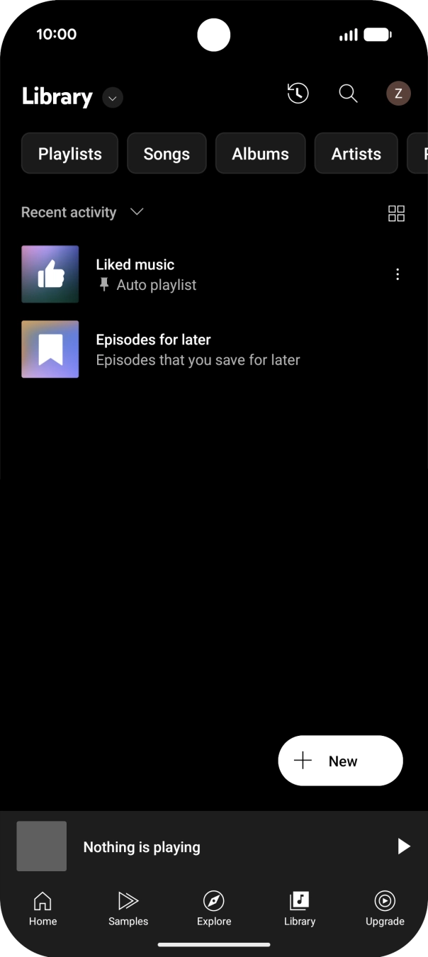 Press the drop down list. Press the drop down list.