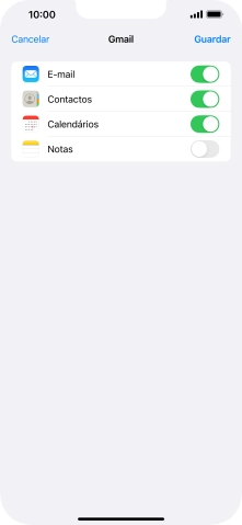 Se o ecrã mostrar esta imagem, a sua conta foi identificada e configurada automaticamente. Siga as indicações no ecrã para introduzir informações adicionais e concluir a configuração.