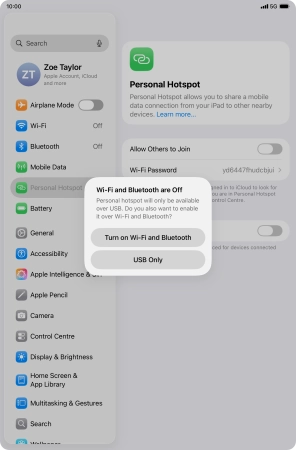 If Wi-Fi is turned off, press Turn on Wi-Fi and Bluetooth. If Wi-Fi is turned off, press Turn on Wi-Fi and Bluetooth.