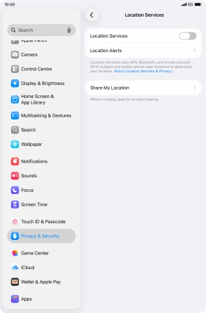 Press the indicator next to Press the indicator next to