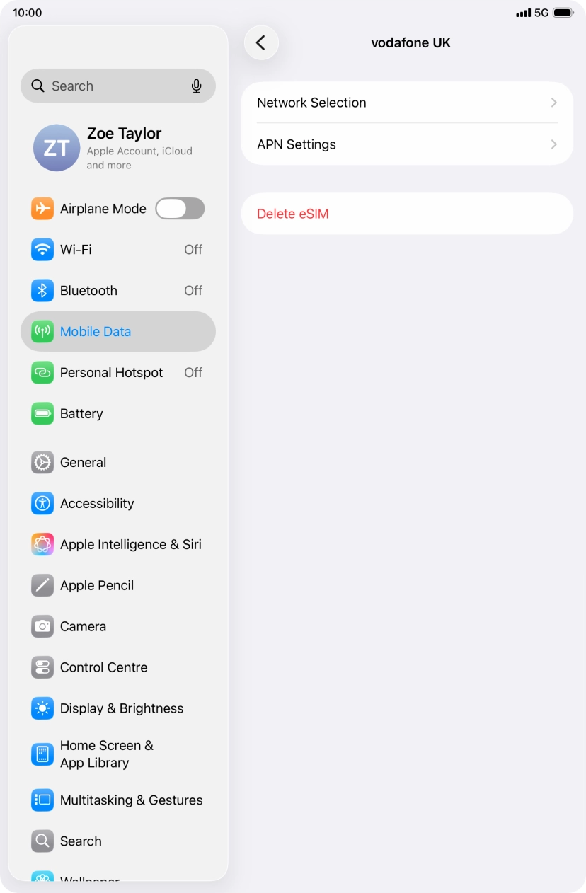 Press Network Selection.