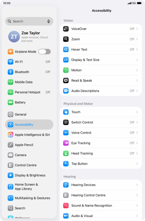 Press the required category below 