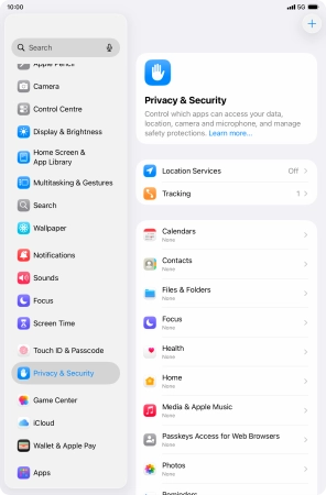 Press Location Services. Press Location Services.
