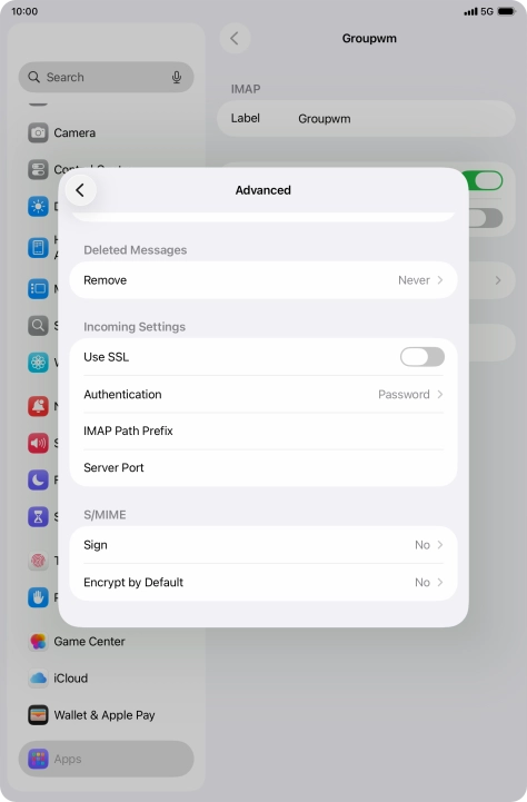 Press the indicator next to Press the indicator next to