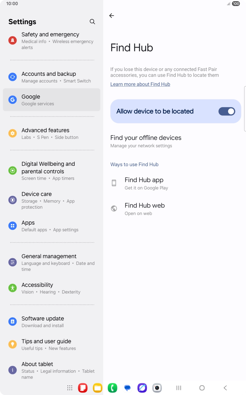 Press the Home key to return to the home screen.