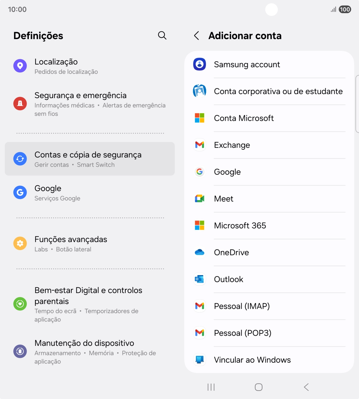 Prima Pessoal (IMAP).