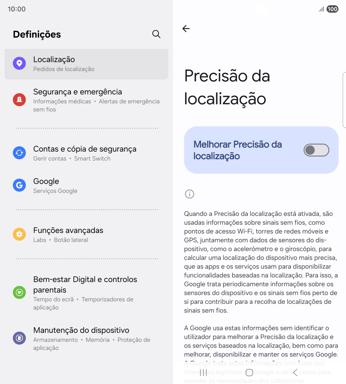 Se premir o indicador junto a 