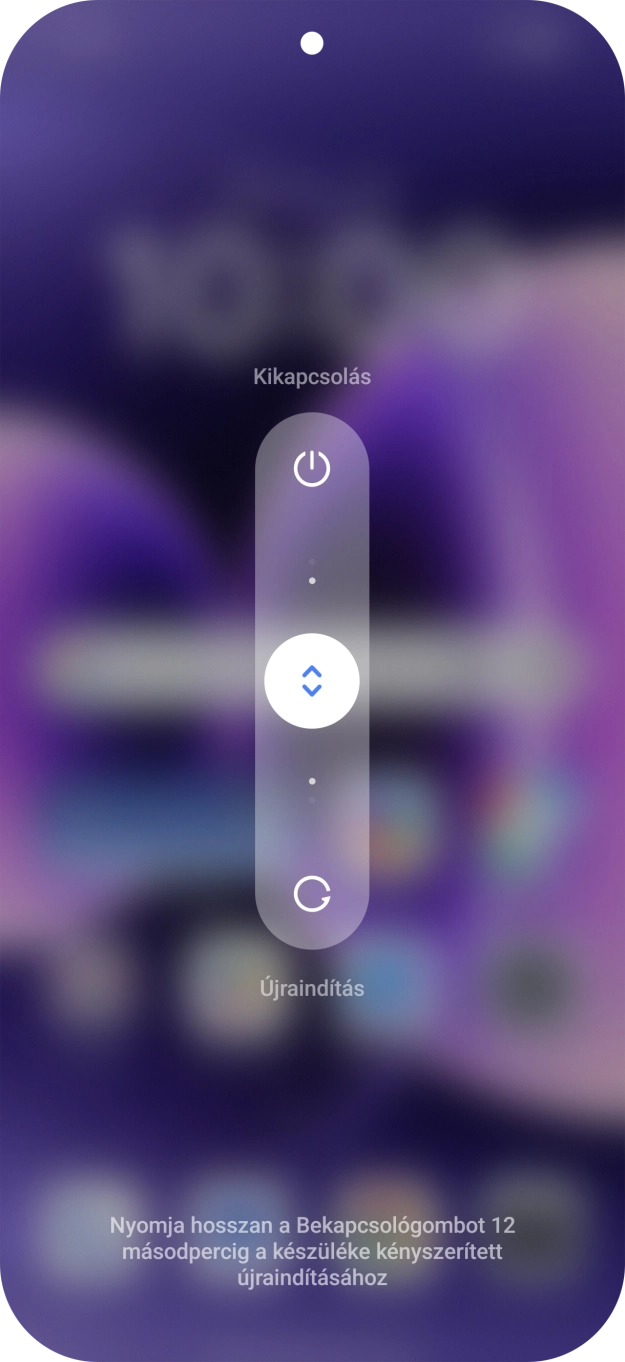 Érintsd meg a kört, és húzd felfelé.