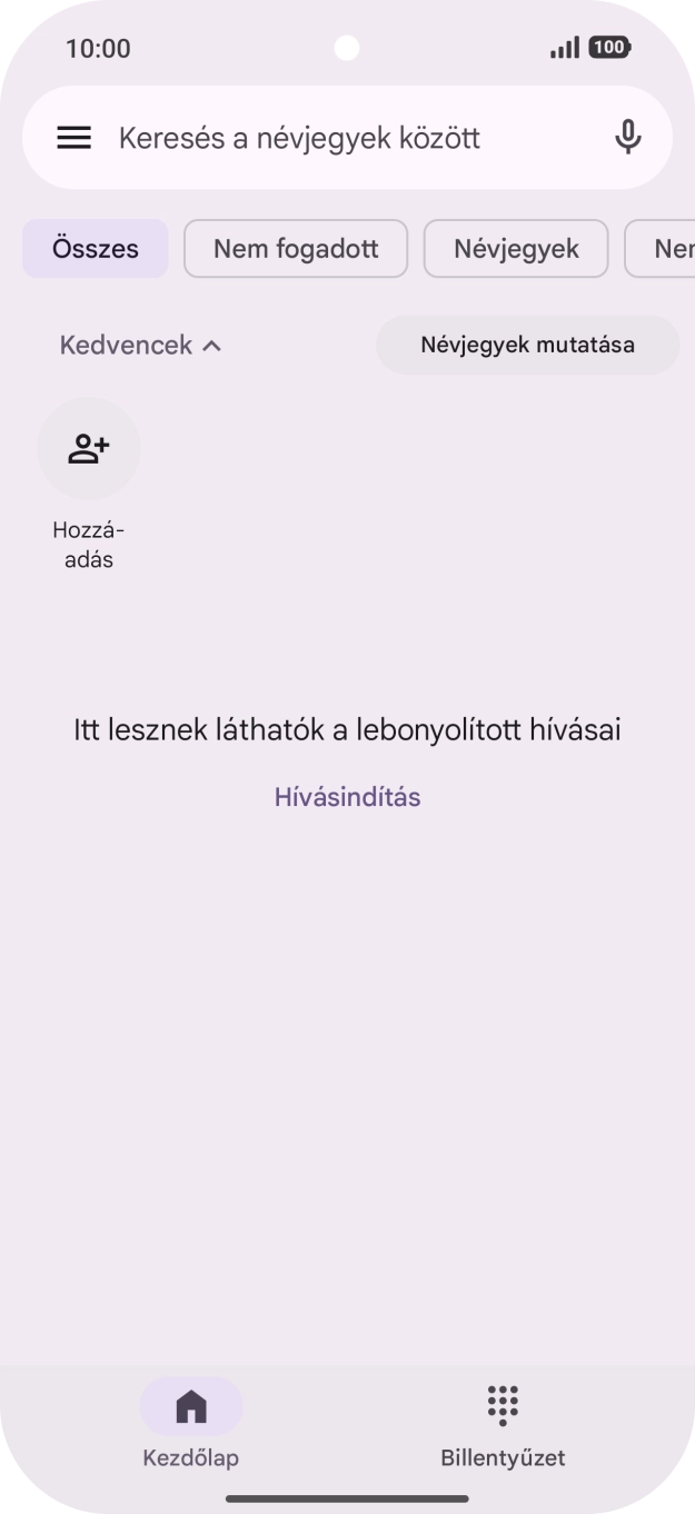 Kattints a menü ikonra.