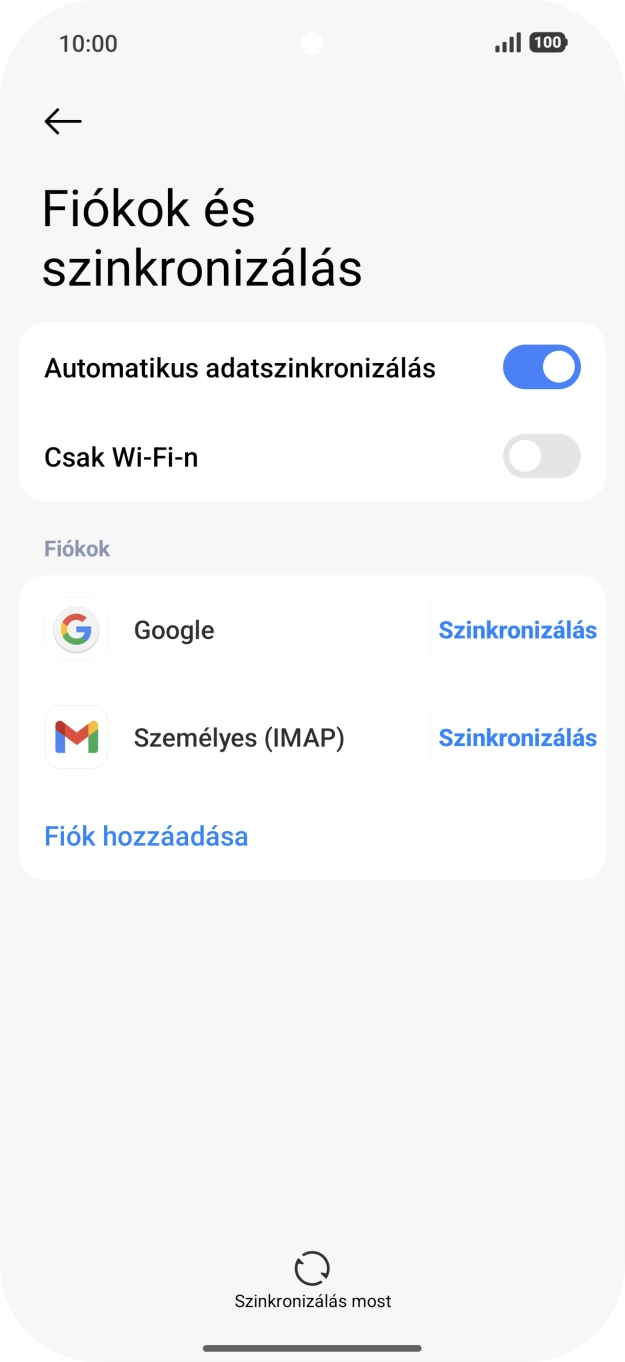 Húzd az ujjad felfelé a kijelző aljáról, hogy visszatérj a kezdőképernyőhöz.